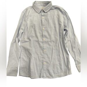 Zara boys collection button down light blue dress shirt